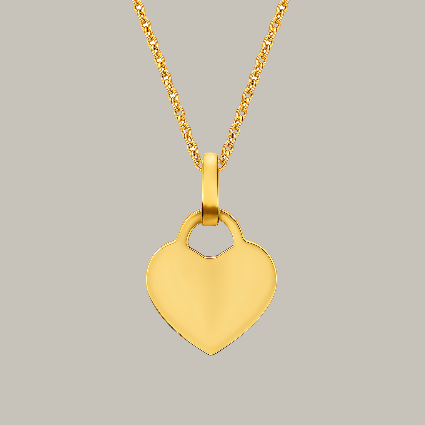 Personalizuotas Auksinis pakabukas širdelė