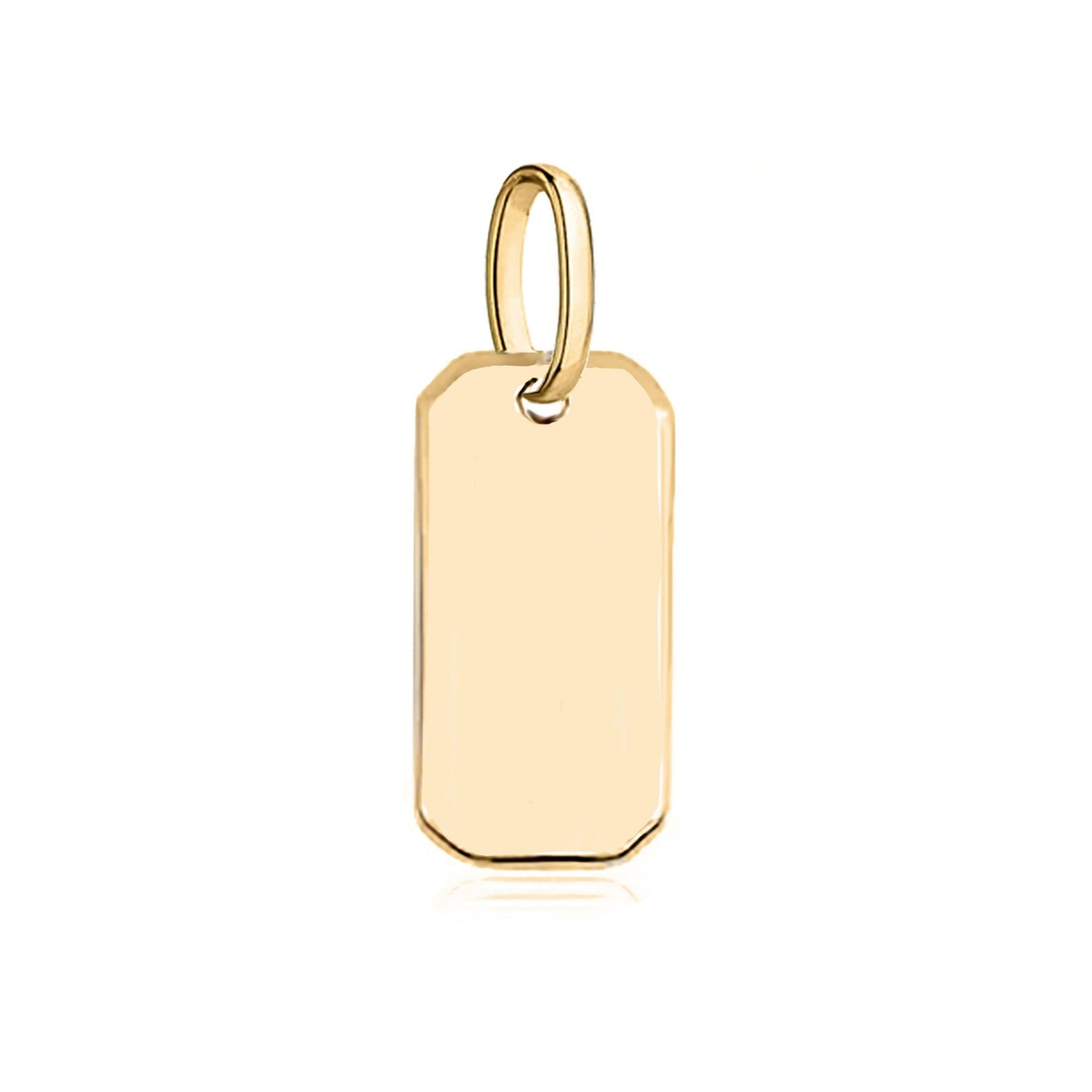 Personalizuotas auksinis pakabukas medalionas plokstelė - LuccheGold