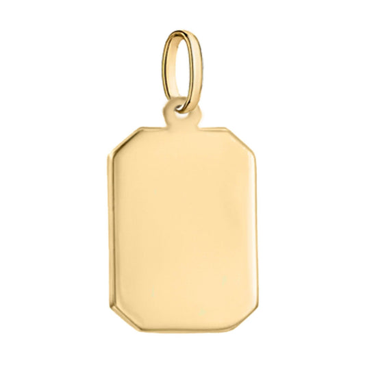 Personalizuotas auksinis pakabukas plokstelė - LuccheGold